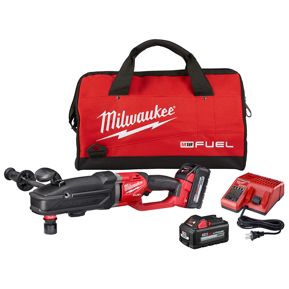 Milwaukee 2811-22 M18 FUELSUPER HAWG Right Angle Drill w/ QUIK-LOK Kit
